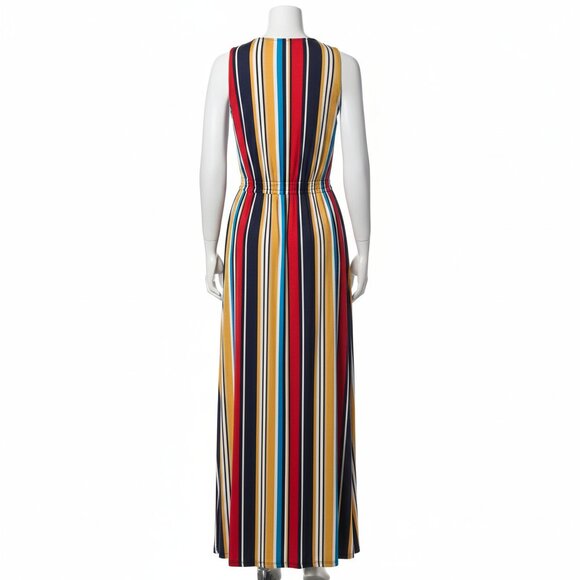 INC International Concepts Womens PLUS Striped Smocked-Waist Maxi Dress 1X - Picture 7 of 11
